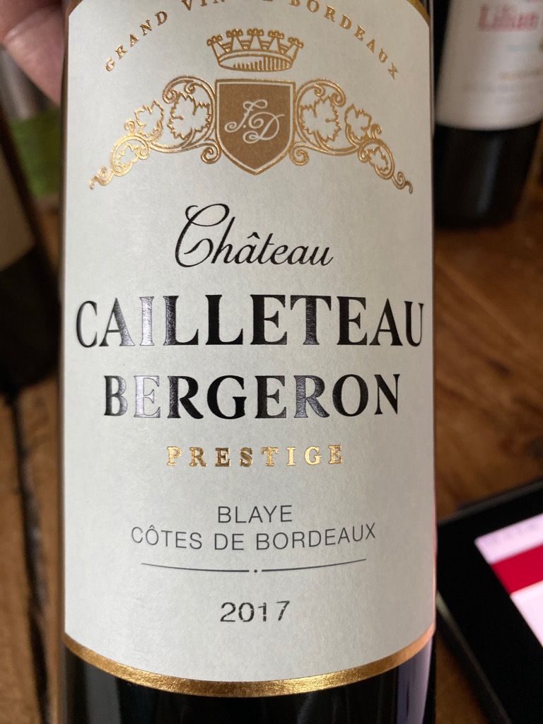 2018 Château Cailleteau Bergeron Cuvée Prestige, France, Bordeaux