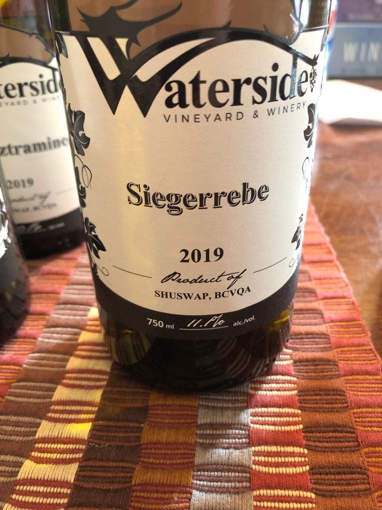 2014 Waterside Winery Siegerrebe, Canada, British Columbia, Okanagan ...