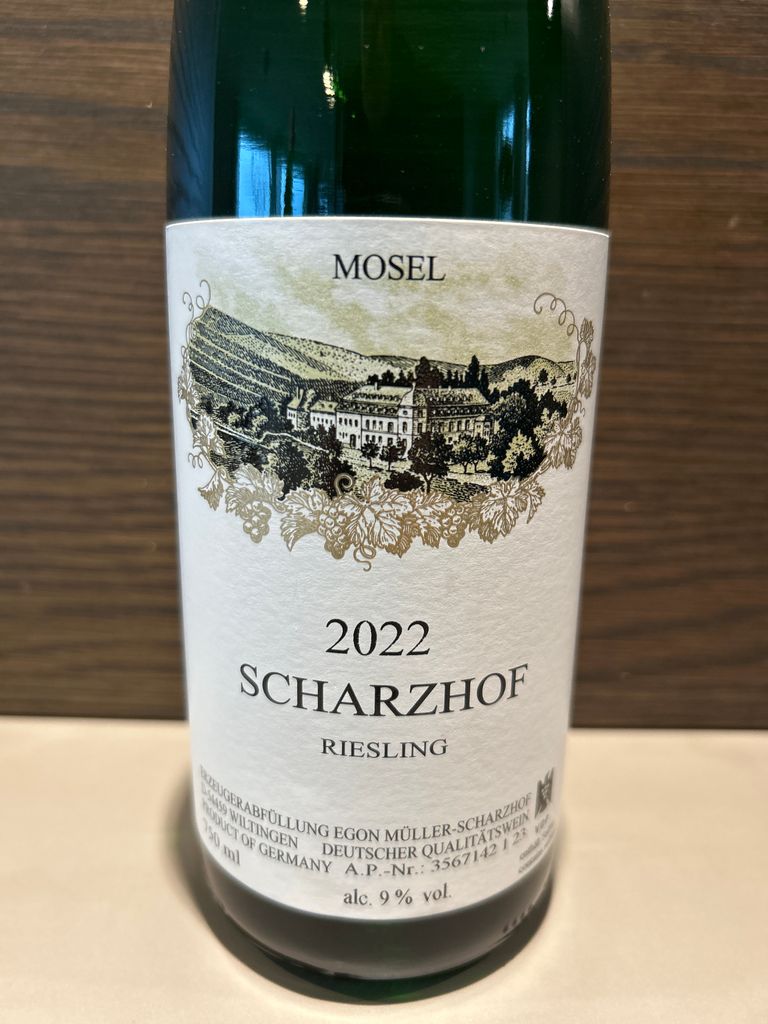 2022 Egon Müller Riesling QbA Scharzhof - CellarTracker