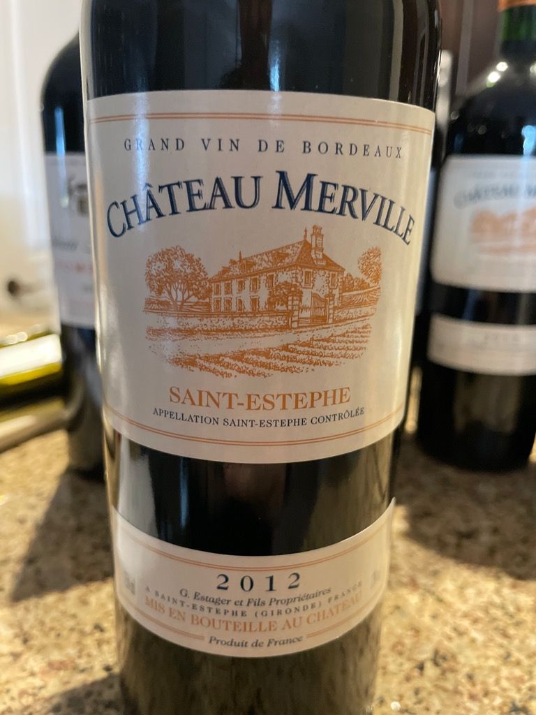 2012 Château Merville, France, Bordeaux, Médoc, St. Estèphe CellarTracker