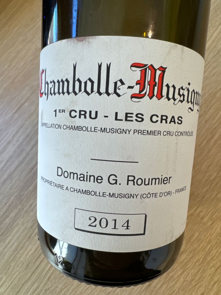 Chambolle-Musigny 1er Cru 2014 フーリエ Chambolle-Musigny 1er Cru 2014 フーリエ - メルカリ