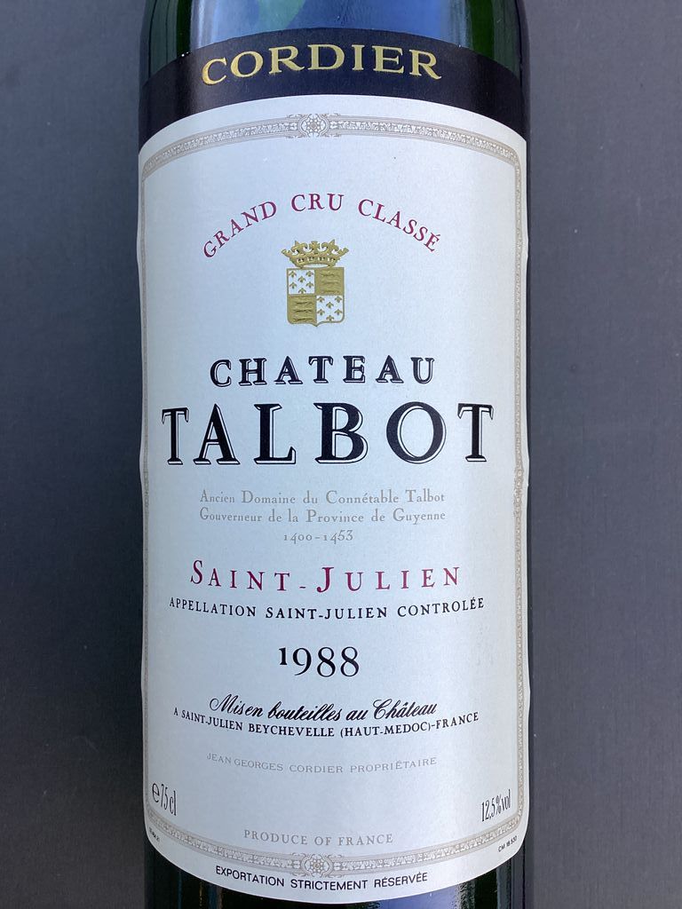 シャトー ・タルボ　1988　ボルドー　古酒　Chateau Talbot Buy Talbot 1988 online - VINEUT Rare & Vintage Wines