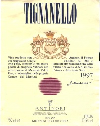 1997 Antinori Tignanello - CellarTracker
