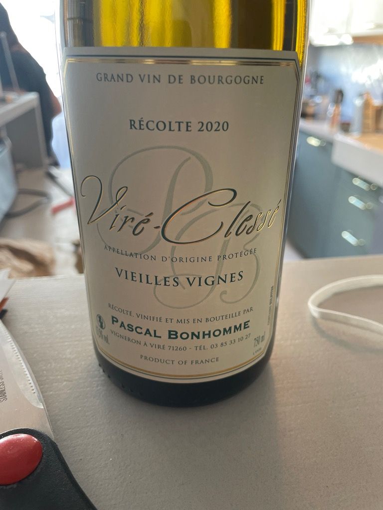 2020 Domaine Pascal Bonhomme ViréClessé Vieilles Vignes, France