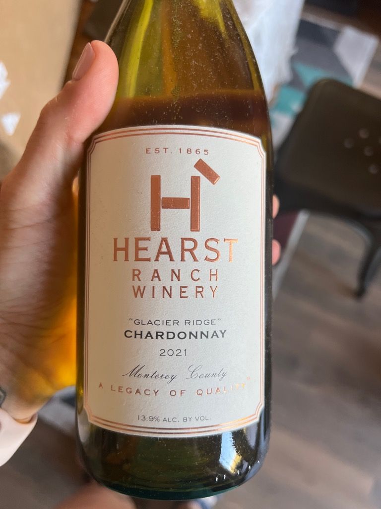 2021 Hearst Ranch Winery Chardonnay Glacier Ridge, USA, California