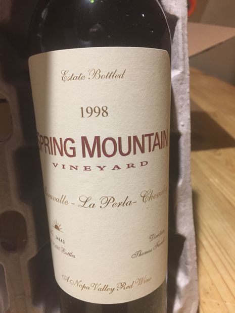 1998 Spring Mountain Vineyard Napa Valley Red Wine