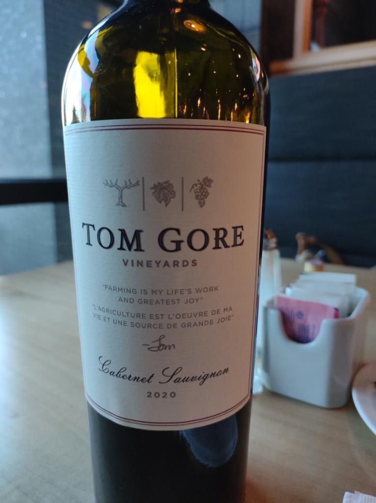 2020 Tom Gore Vineyards Cabernet Sauvignon, USA, California - CellarTracker