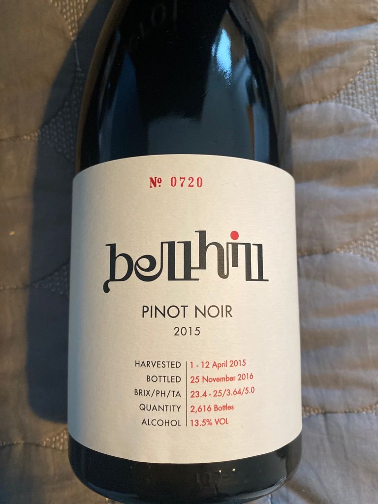 2015 Bell Hill Pinot Noir - CellarTracker