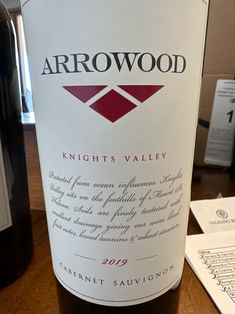 2019 Arrowood Sauvignon Knights Cross Vineyard, USA