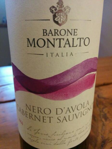 2011 Barone Montalto Sicilia Nero d'Avola-Cabernet Sauvignon, Italy ...