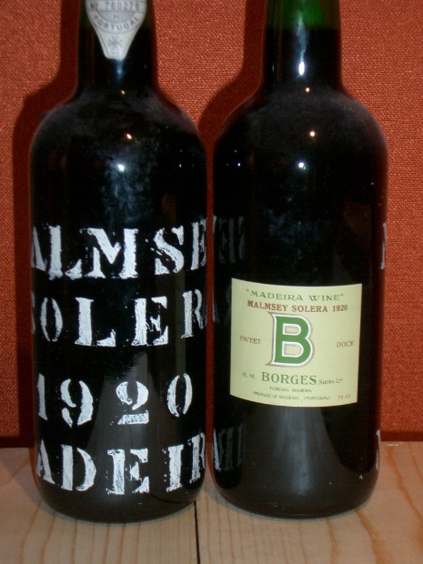 1920 H.M. Borges Madeira Malmsey Solera - CellarTracker