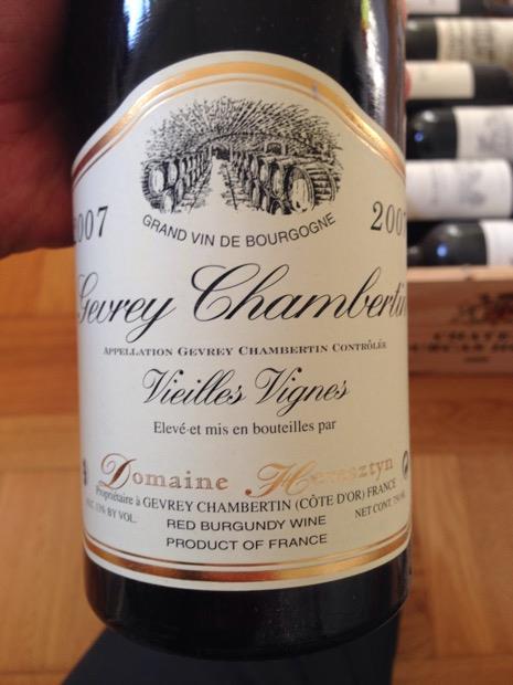 Gevrey-Chambertin Vieilles Vignes 2007