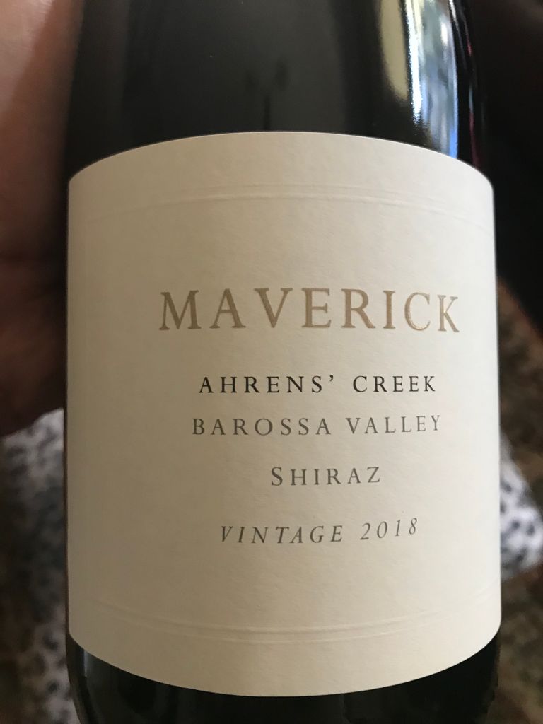 2018 Maverick Wines Shiraz Ahren's Creek, Australia, South Australia ...