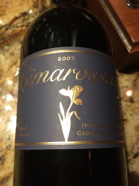 2007 Cimarossa Cabernet Sauvignon Rian Vineyard - CellarTracker