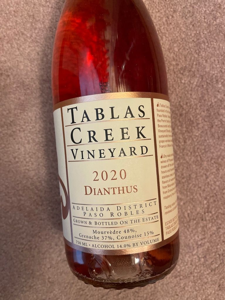 2020 Tablas Creek Dianthus, USA, California, Central Coast, Paso Robles