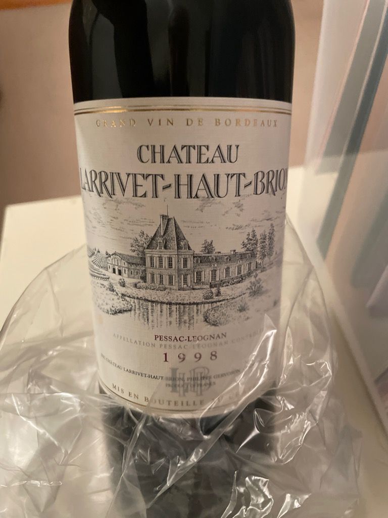 1998 Château Larrivet-Haut-Brion - CellarTracker