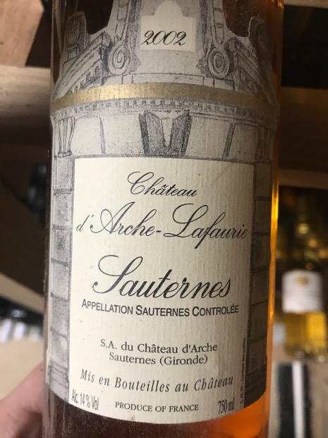Chateau d Arche Lafaurie 1999２本 Chateau d Arche Lafaurie 19992本