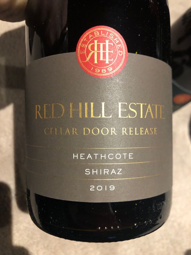 2019 Red Hill Estate Shiraz Cellar Door Release CellarTracker