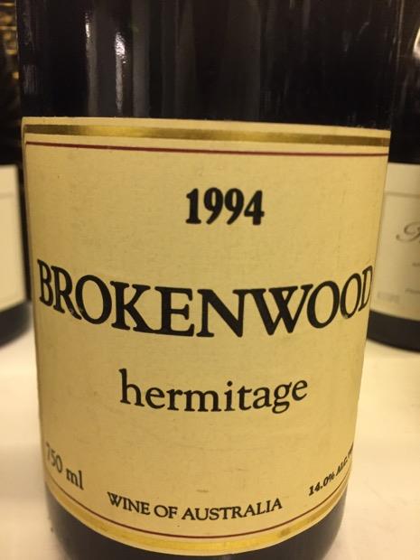 1994 Brokenwood Hermitage - CellarTracker