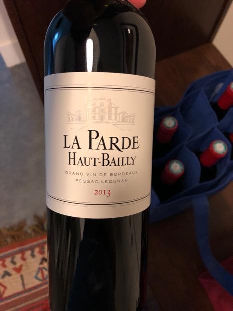 初売りセール Château 2013 Haut-Bailly CellarTracker - Bailly Haut de Parde La ワイン