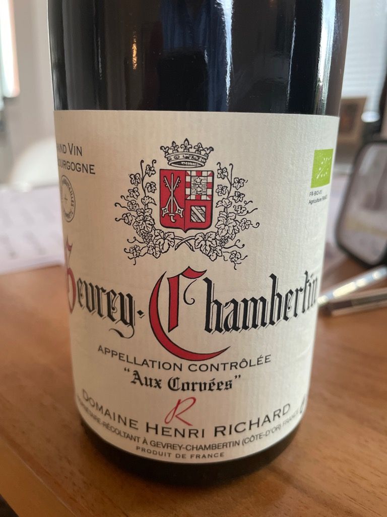 2018 Domaine Henri Richard Gevrey-Chambertin Aux Corvées