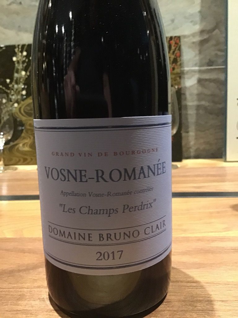 2017 Domaine Bruno Clair Vosne-Romanée Les Champs Perdrix