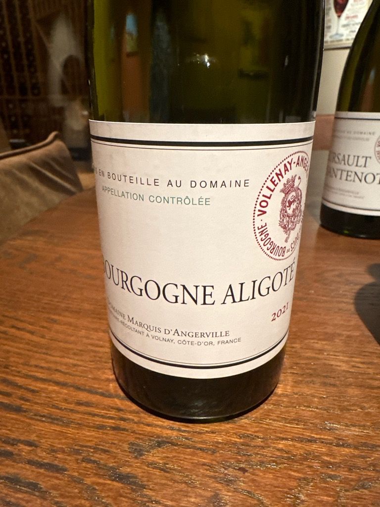 2021 Domaine Marquis d'Angerville Bourgogne-Aligoté, France, Burgundy ...