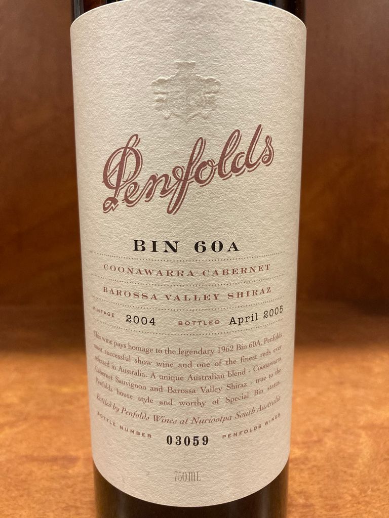 2004 Penfolds Bin 60A - CellarTracker