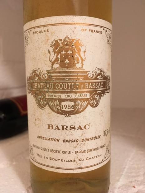 1986 Château Coutet Barsac - CellarTracker