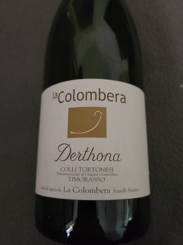 2016 La Colombera Timorasso Colli Tortonesi Derthona Italy Piedmont 