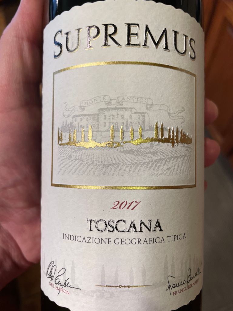 2017 Monte Antico Supremus Toscana IGT - CellarTracker
