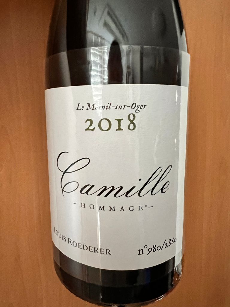 【最高峰】Camille Hommage 2018 Louis Roederer 2018 Louis Roederer Camille Hommage Blanc - CellarTracker