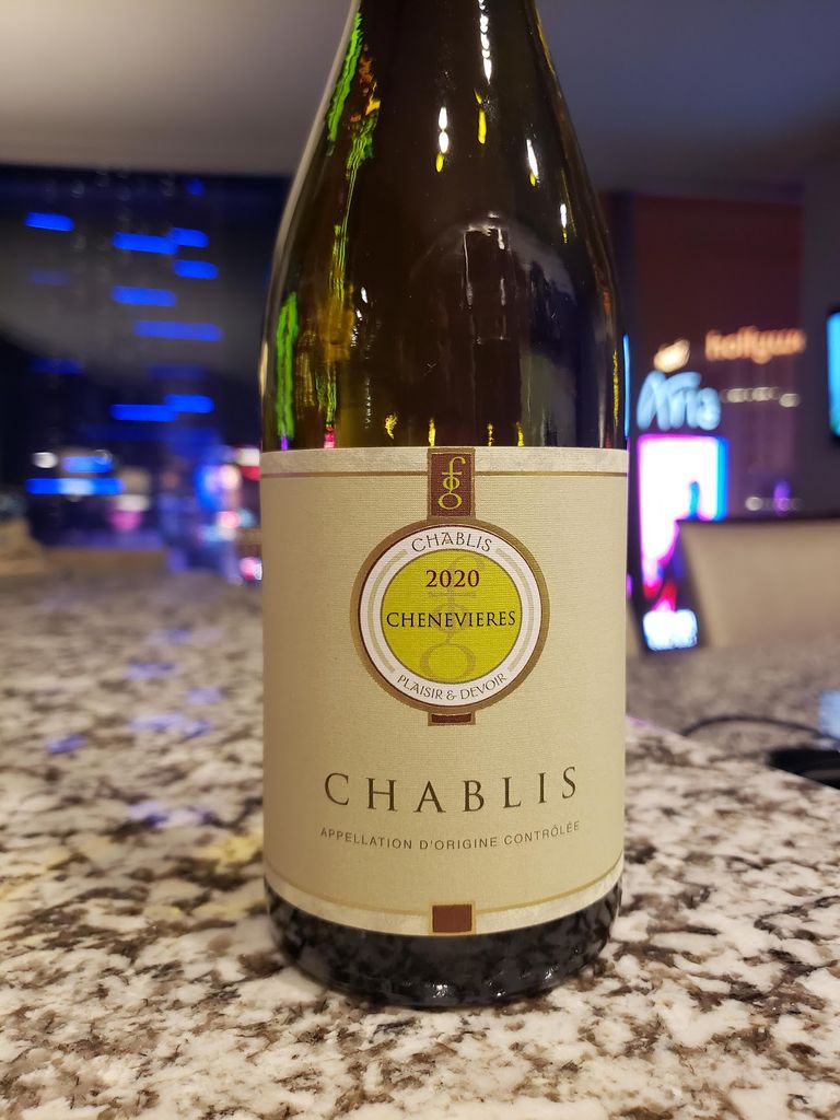 2020 Domaine des Chenevières Chablis, France, Burgundy, Chablis