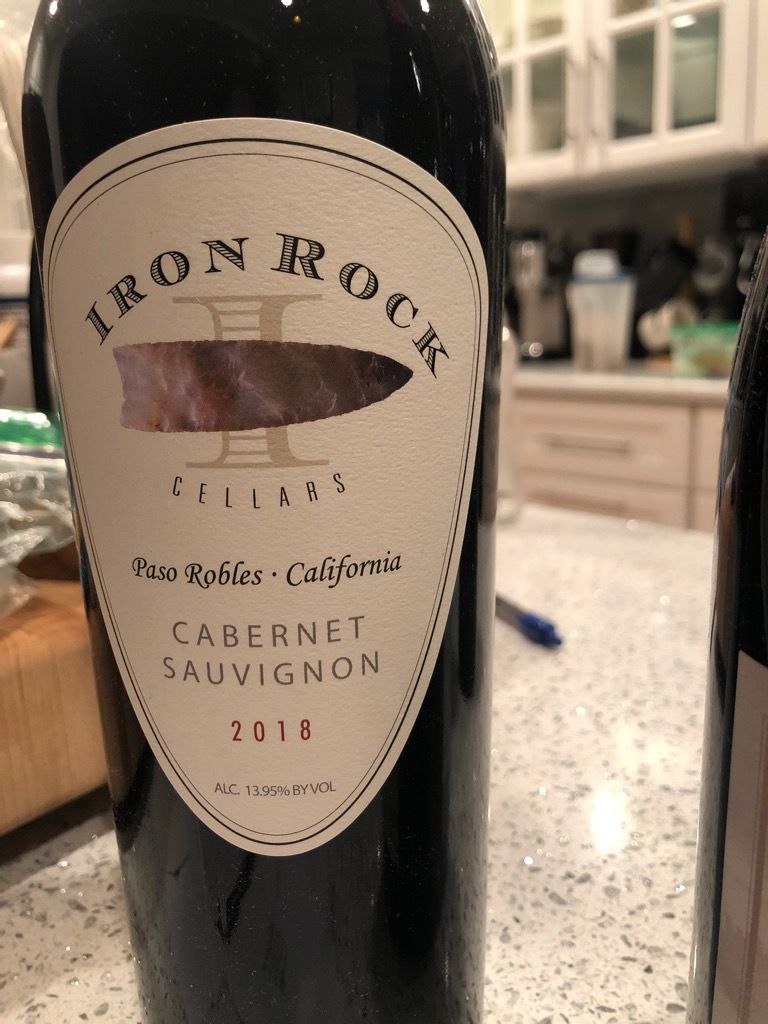 2018 Iron Rock Cellars Cabernet Sauvignon, USA, California - CellarTracker