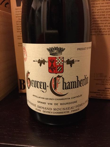 2012 Domaine Armand Rousseau Père et Fils Gevrey-Chambertin