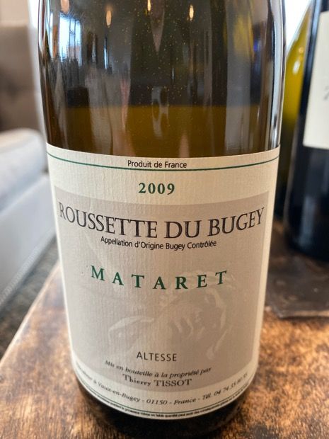 2015 Domaine Thierry Tissot Altesse Roussette du Bugey Mataret