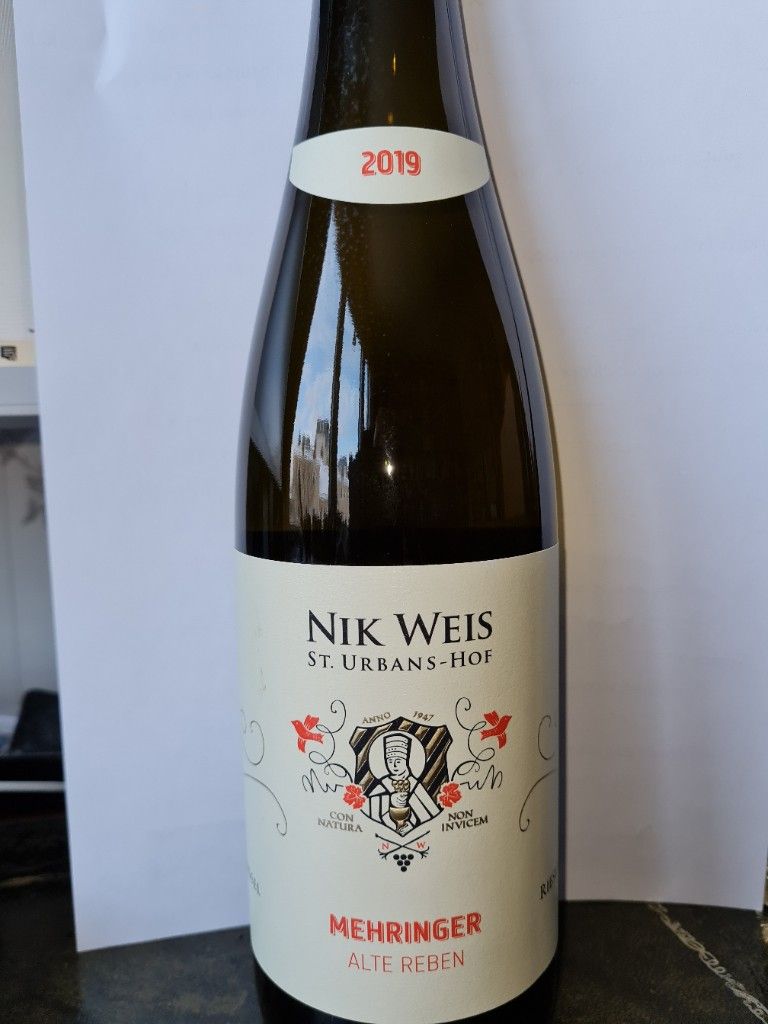 2019 nik weis st urbans hof mehringer riesling alte reben germany