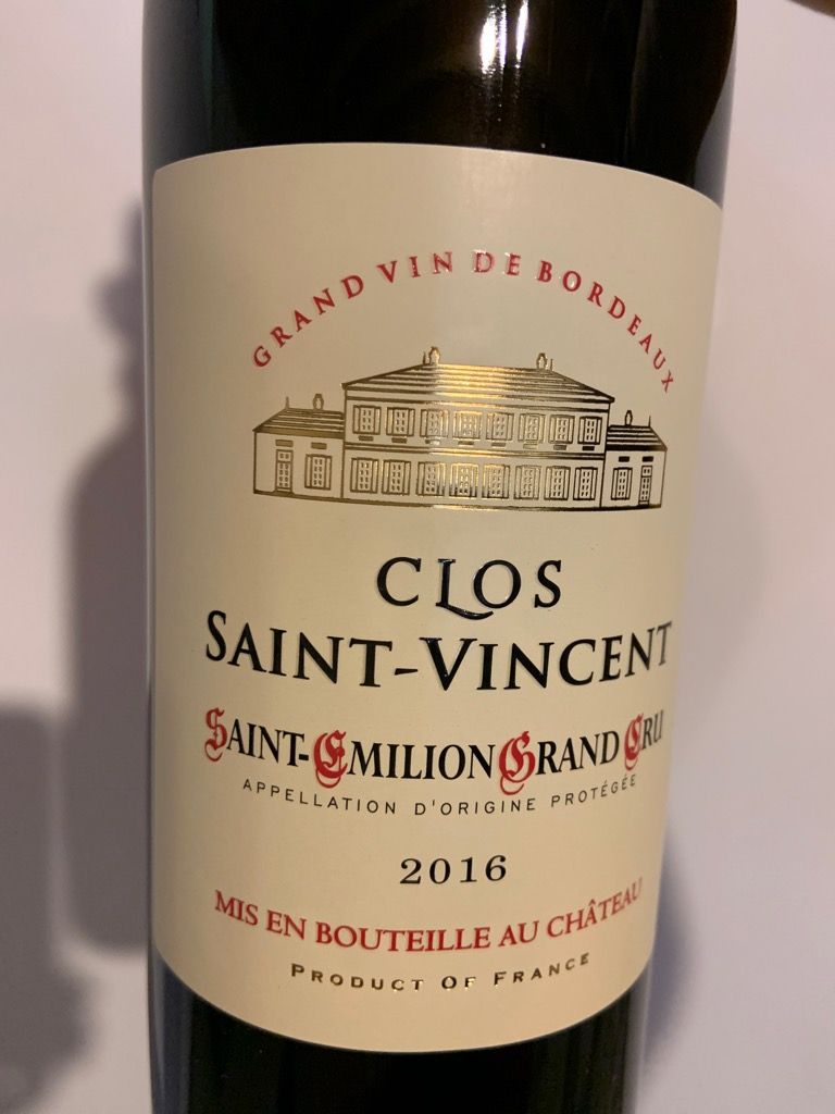 2016 Clos Saint-Vincent - CellarTracker 2016 Clos Saint-Vincent - CellarTracker