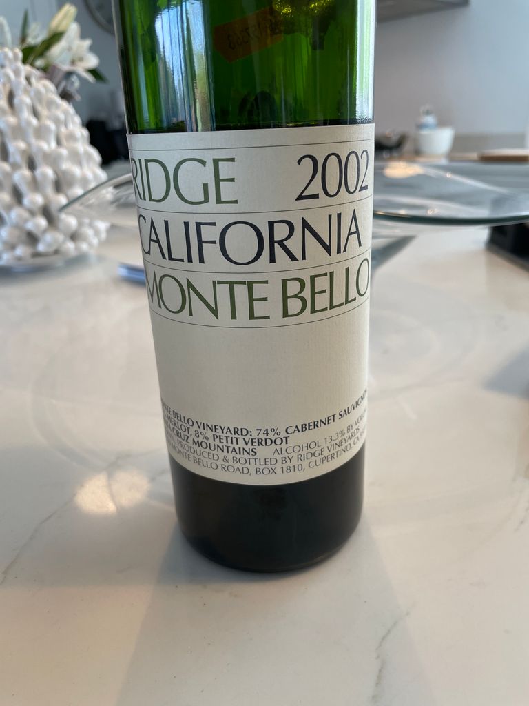 2001 Ridge Monte Bello - CellarTracker