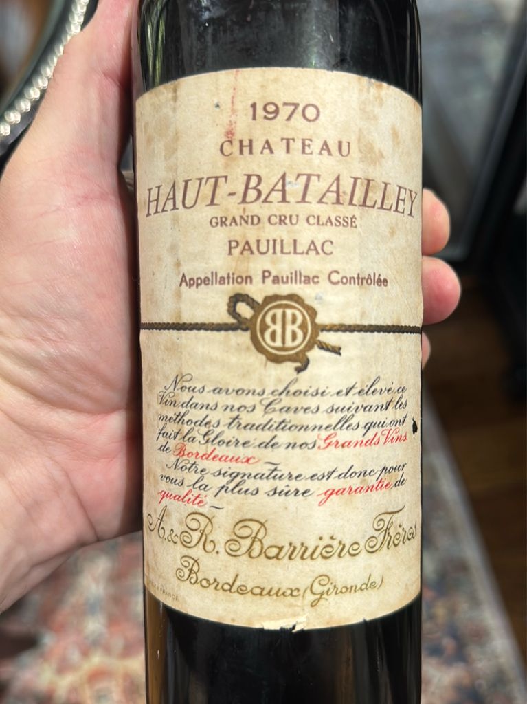 1970 Château Haut-Batailley - CellarTracker