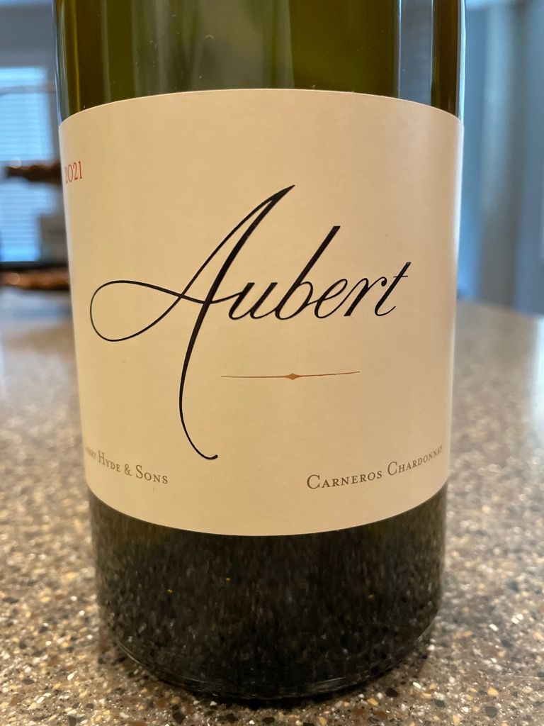 2021 Aubert Chardonnay Larry Hyde & Sons - CellarTracker