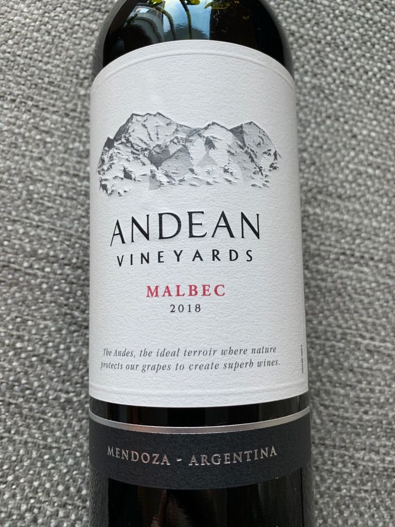 2022 Andean Vineyards Malbec, Argentina, Mendoza CellarTracker