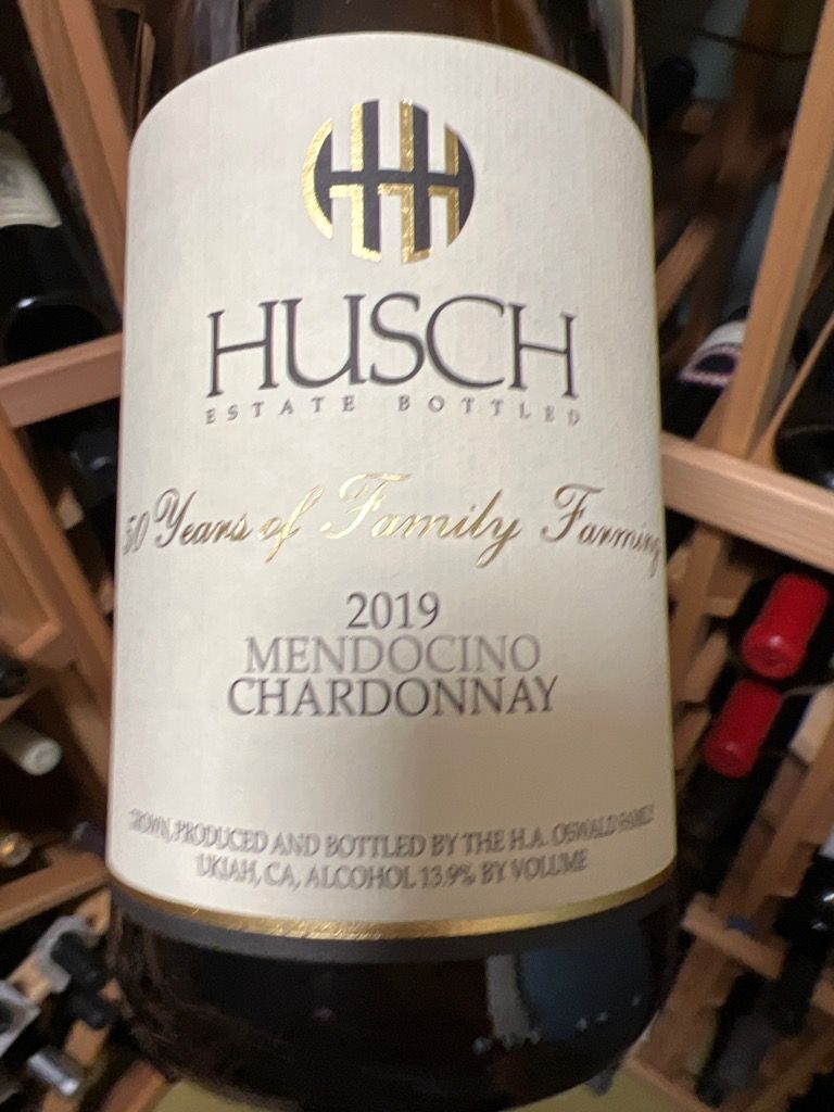 2019 Husch Vineyards Chardonnay, USA, California, North Coast