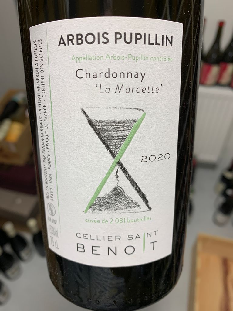 2020 Cellier Saint Benoit Chardonnay Arbois Pupillin La Marcette -  CellarTracker
