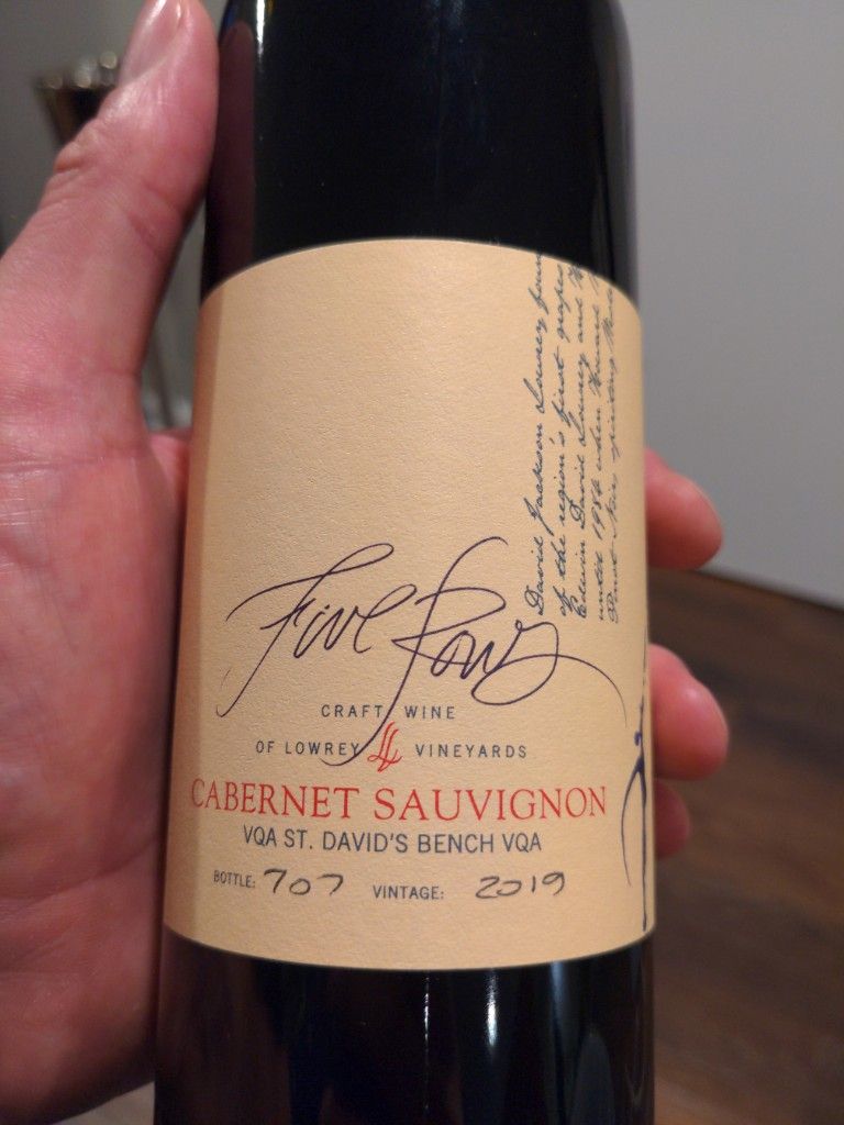 2019 Five Rows Cabernet Sauvignon Lowrey Vineyards, Canada, Ontario ...