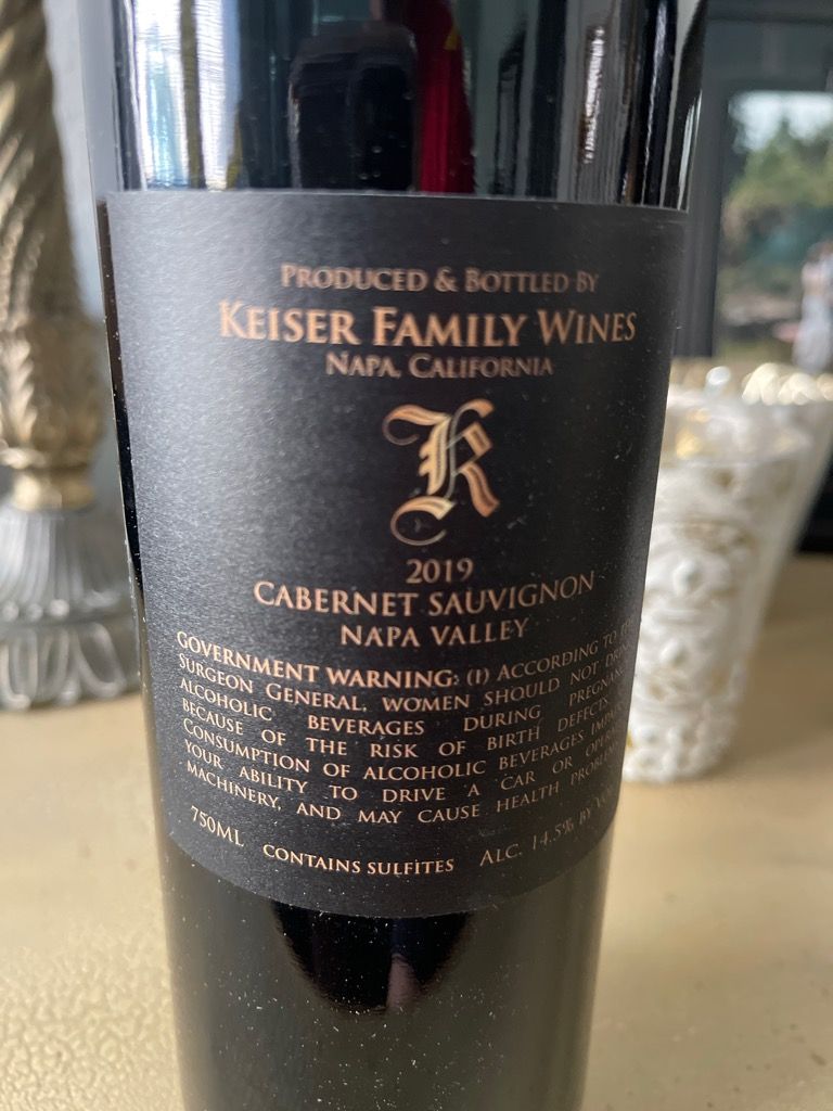 2019 Keiser Wine Company Sauvignon, USA, California, Napa