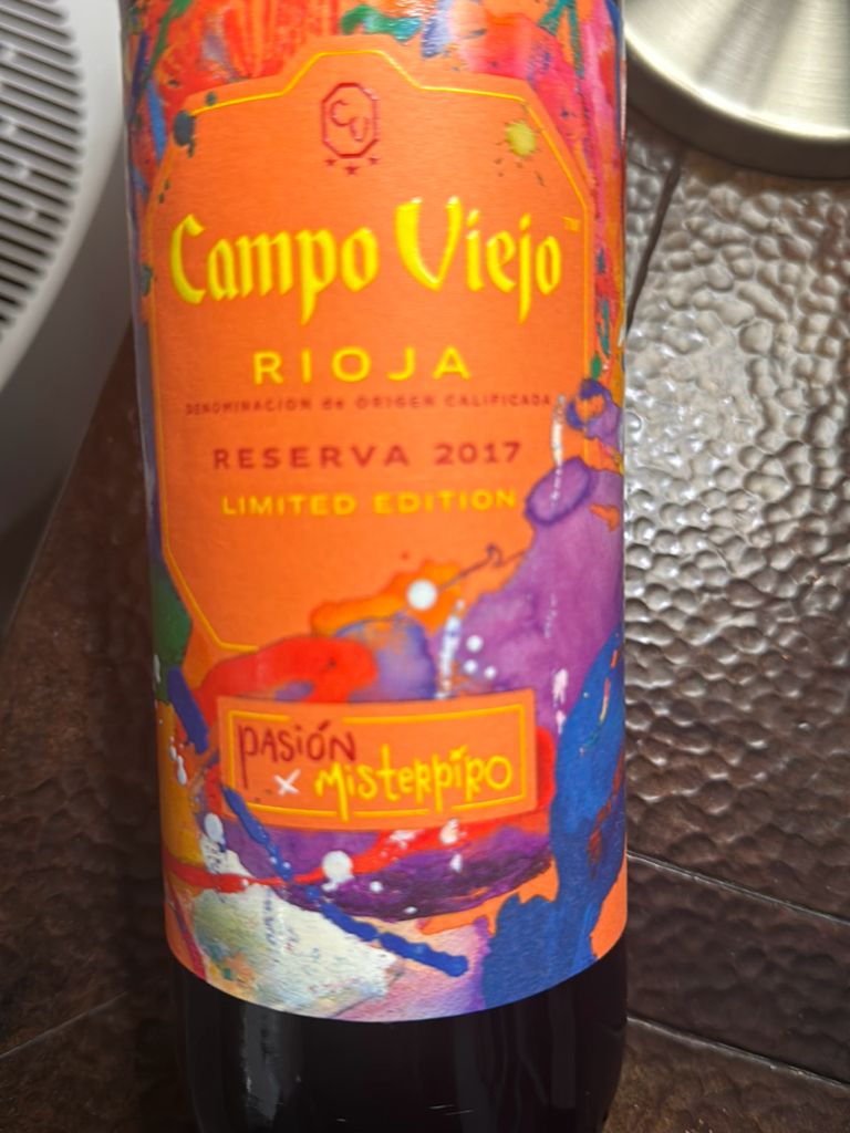 2017 Campo Viejo Rioja Reserva Limited Edition Pasion Misterpiro, Spain ...