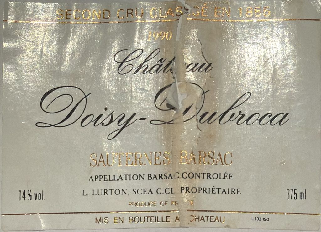 1990 Château Doisy-Dubroca - CellarTracker