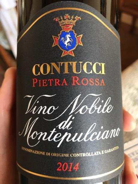 2014 Contucci Vino Nobile di Montepulciano Pietra Rossa, Italy, Tuscany ...