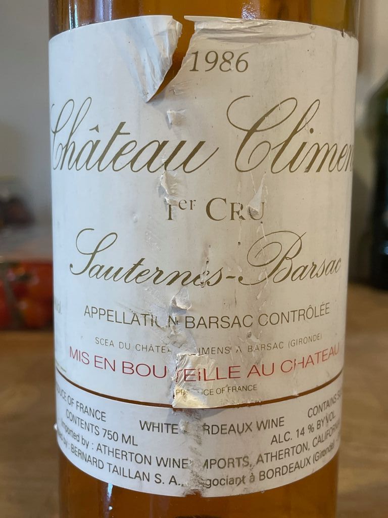 1986 Château Climens - CellarTracker